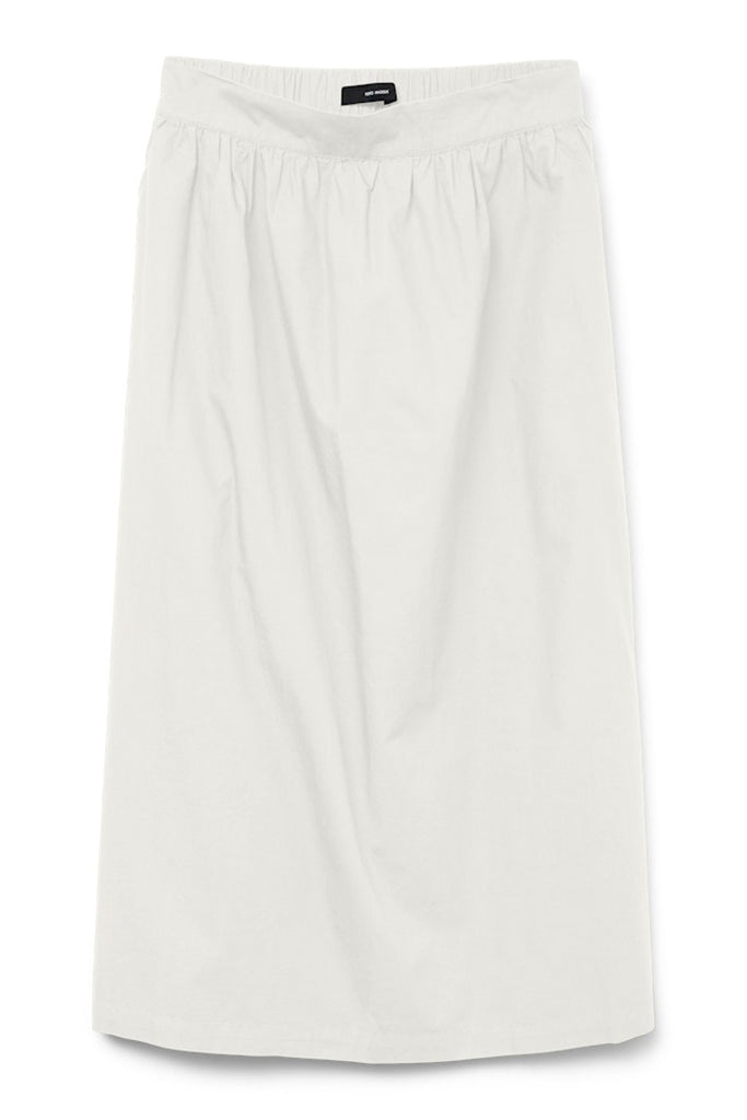 Vero Moda Charlotte HW Ankle skirt White