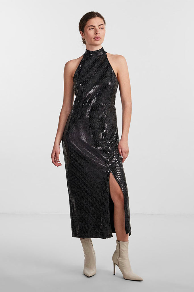 YAS Darkness Halterneck Dress