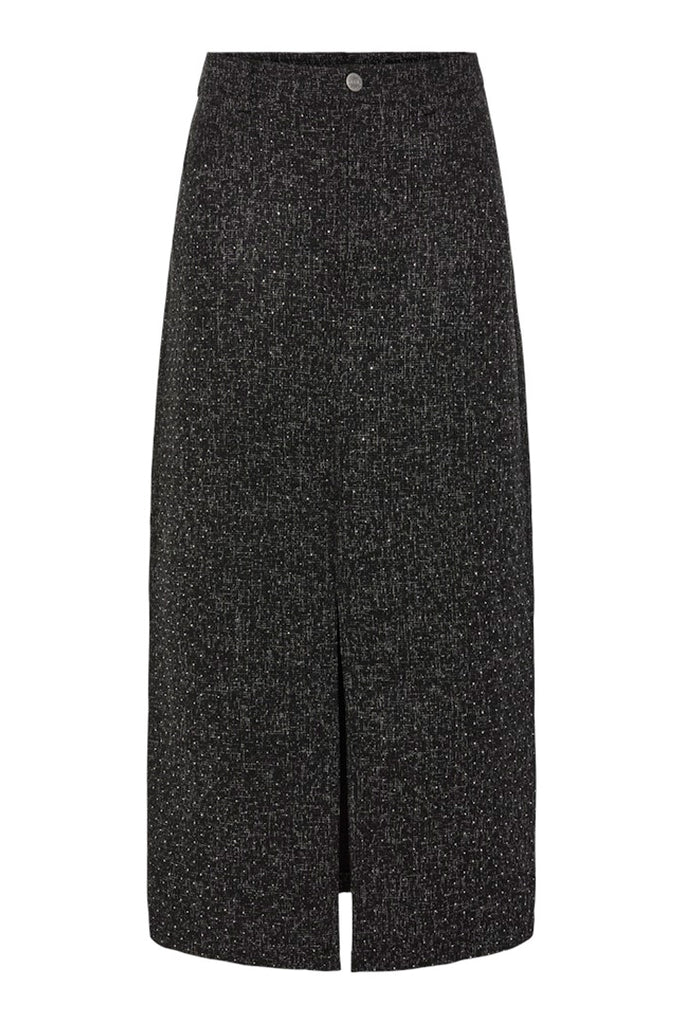 YAS Rivu Ankle Skirt Black