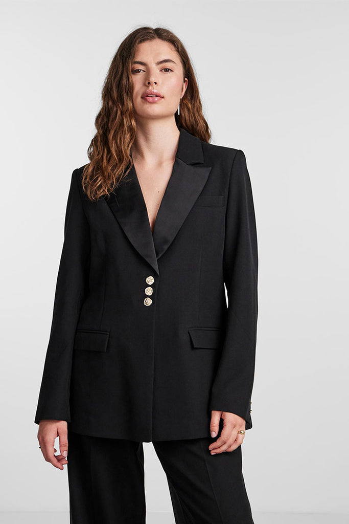 YAS Sharp Blazer Black
