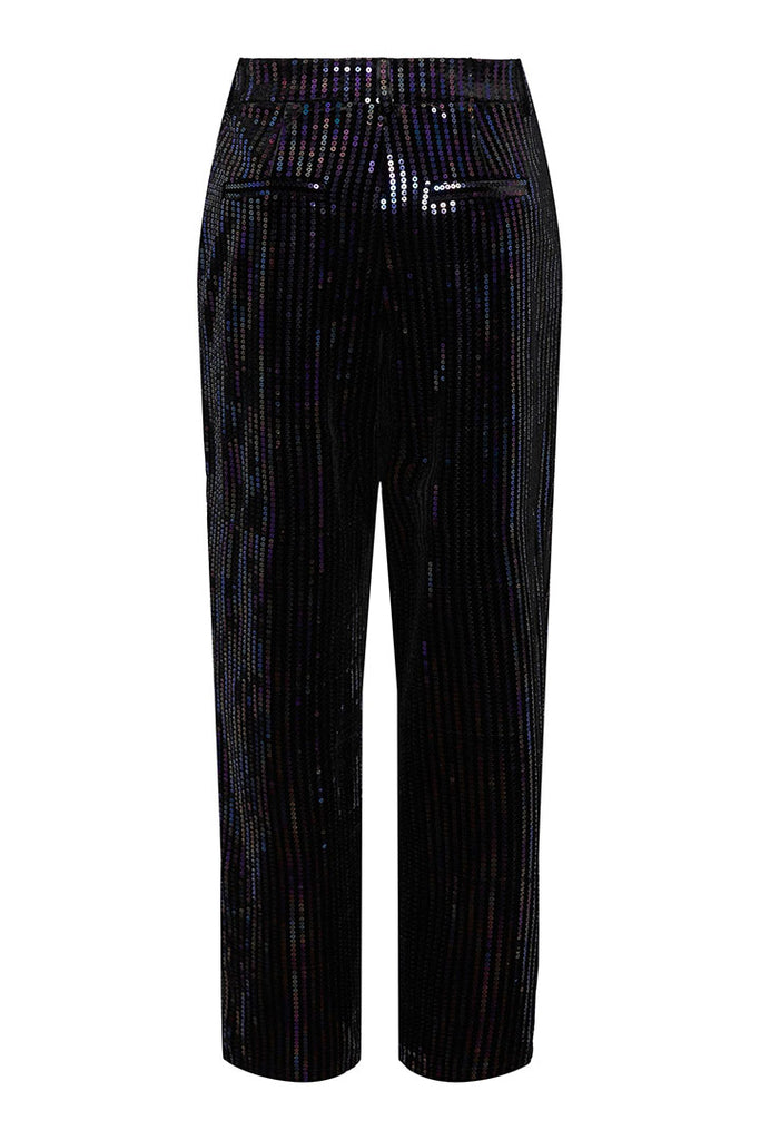 YAS Eliva Sequin Straight Pants
