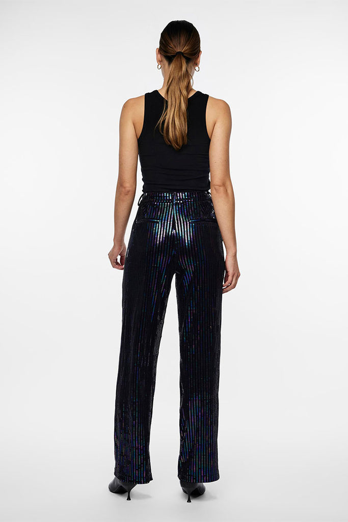 YAS Eliva Sequin Straight Pants