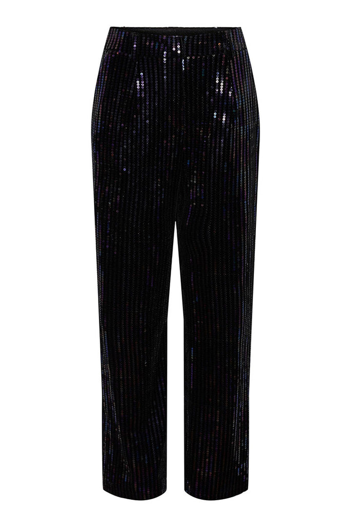 YAS Eliva Sequin Straight Pants