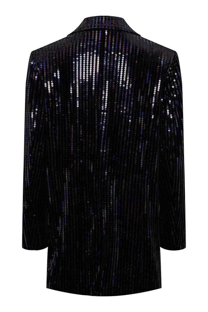 YAS Eliva Sequin Long Blazer
