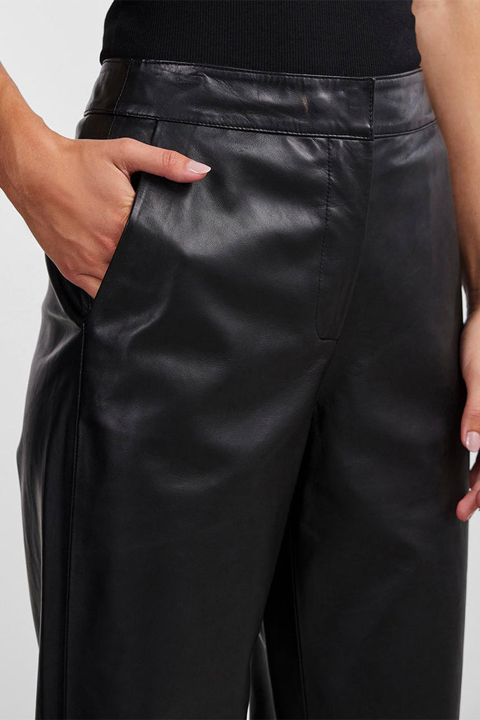 YAS Line High Waist Leather Pants