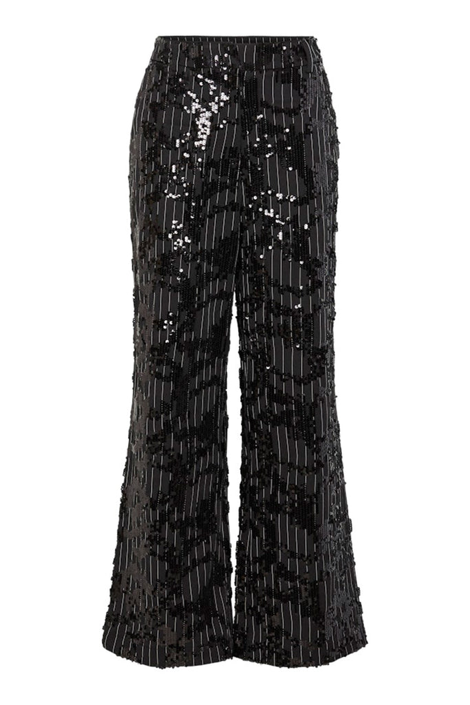 YAS Striby Highwaisted Trousers Black