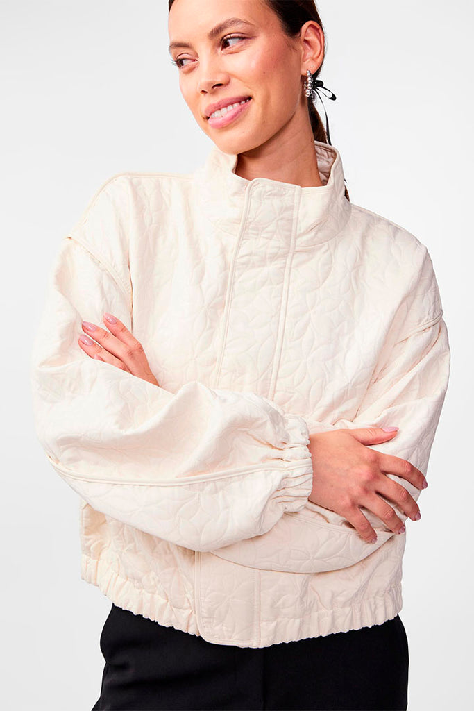 YAS Fipa Quilted Jacket Cream