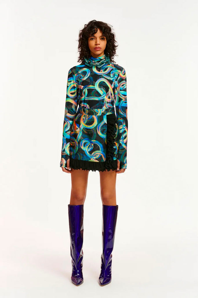 Essential Antwerp Efire Printed Turtleneck