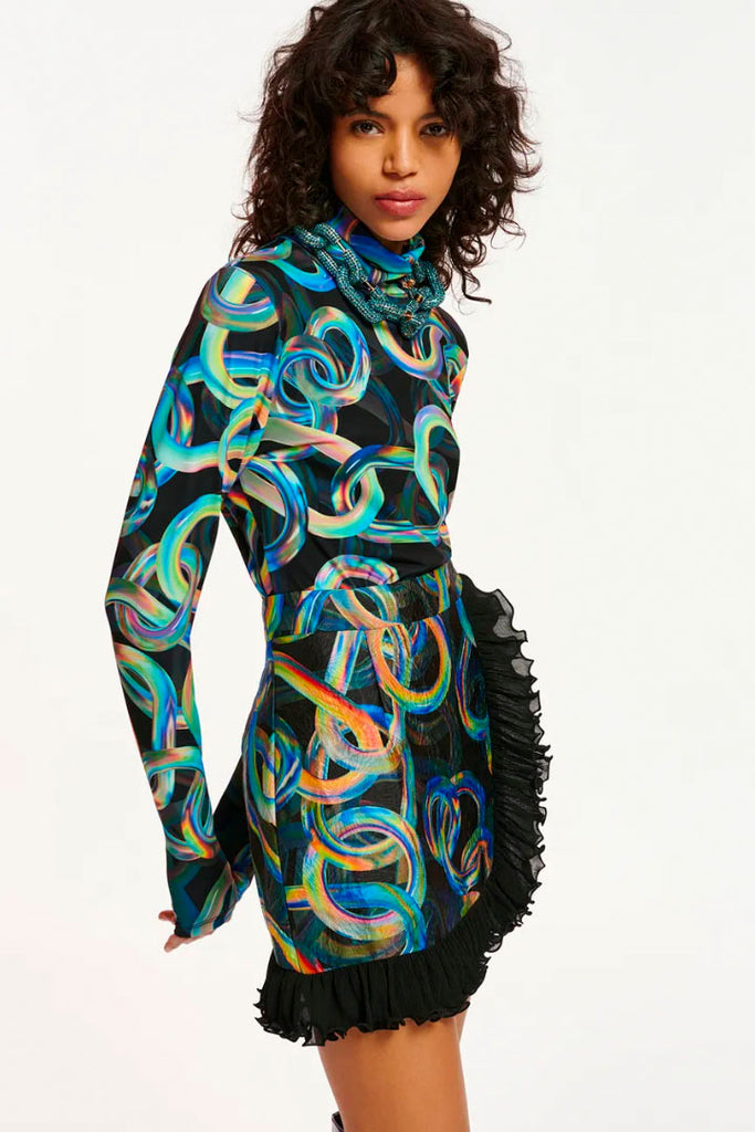 Essential Antwerp Efire Printed Turtleneck