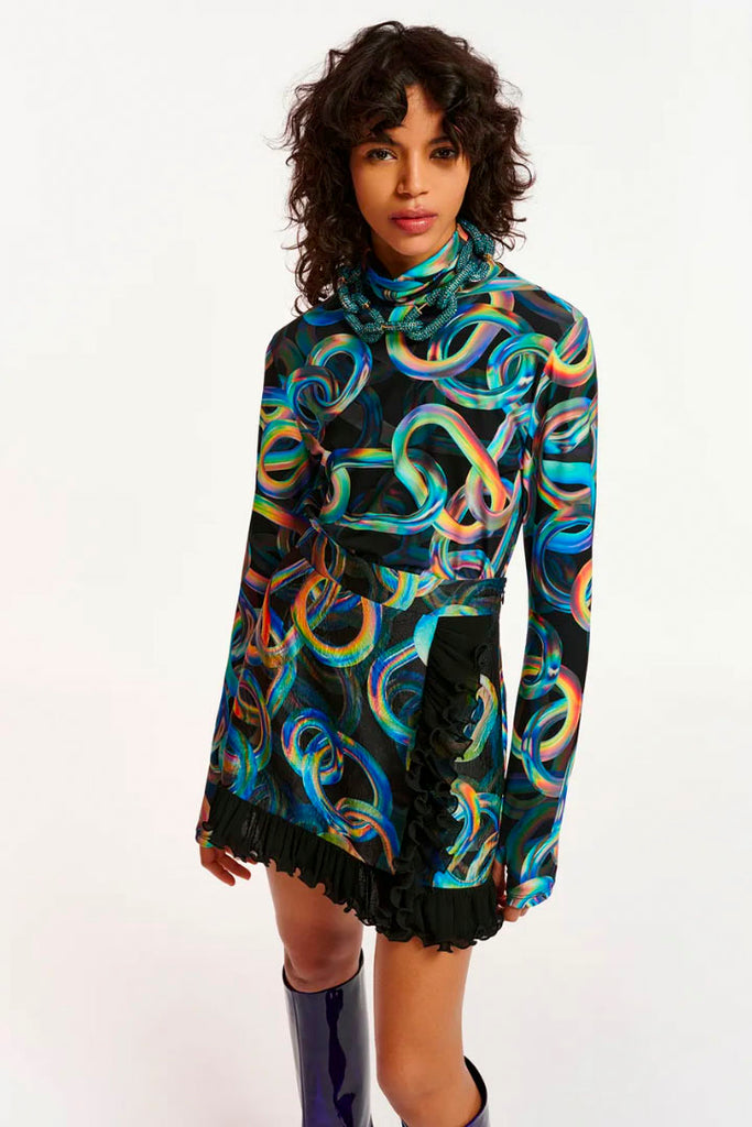 Essential Antwerp Efire Printed Turtleneck Multi