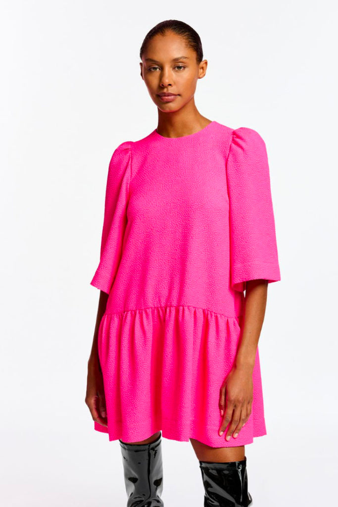 Essential Antwerp Efishme Wide Sleeve Mini Dress Pink