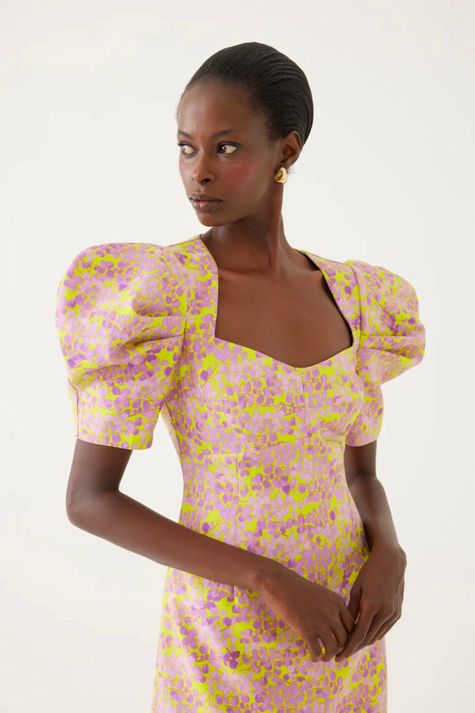 Exquise Sarah Leafna Print Dress