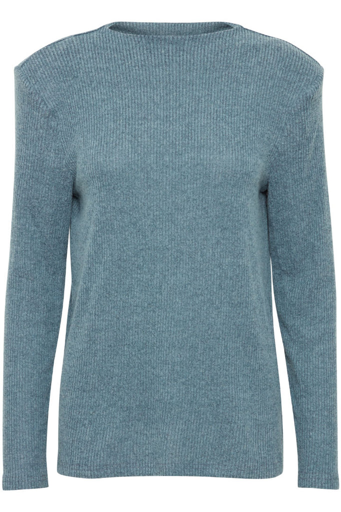 Ichi Yose Long Sleeve Top Blue