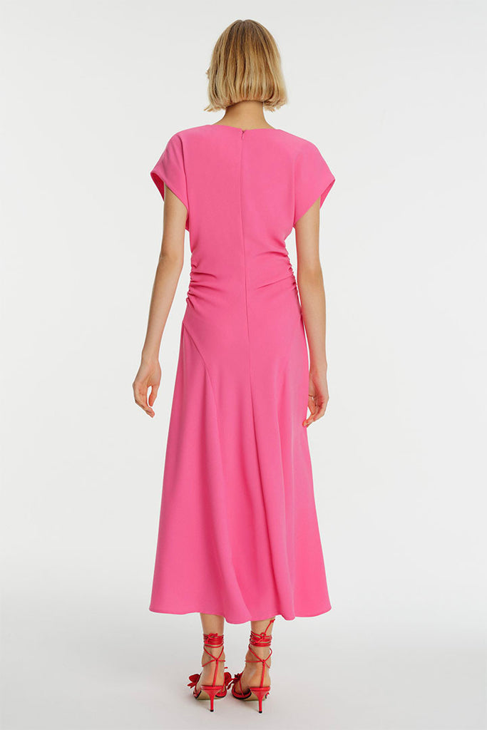 Exquise Laura V-neck Pink Dress