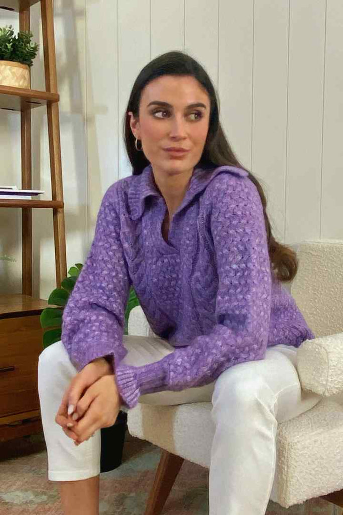 YAS Cros Knit Jumper