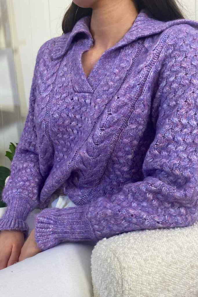 YAS Cros Knit Jumper