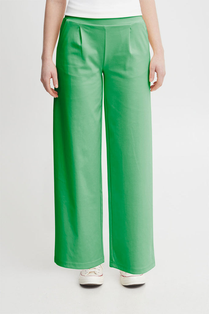 Ichi Kate Sus Wide Pants Green