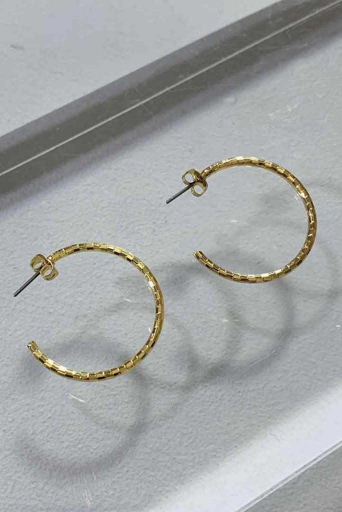 Pieces Sebbas Hoop Earrings gold OS