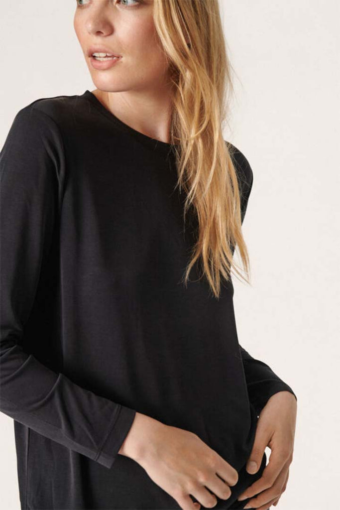 Soaked in Luxury Columbine Loose Fit Long Sleeve Top