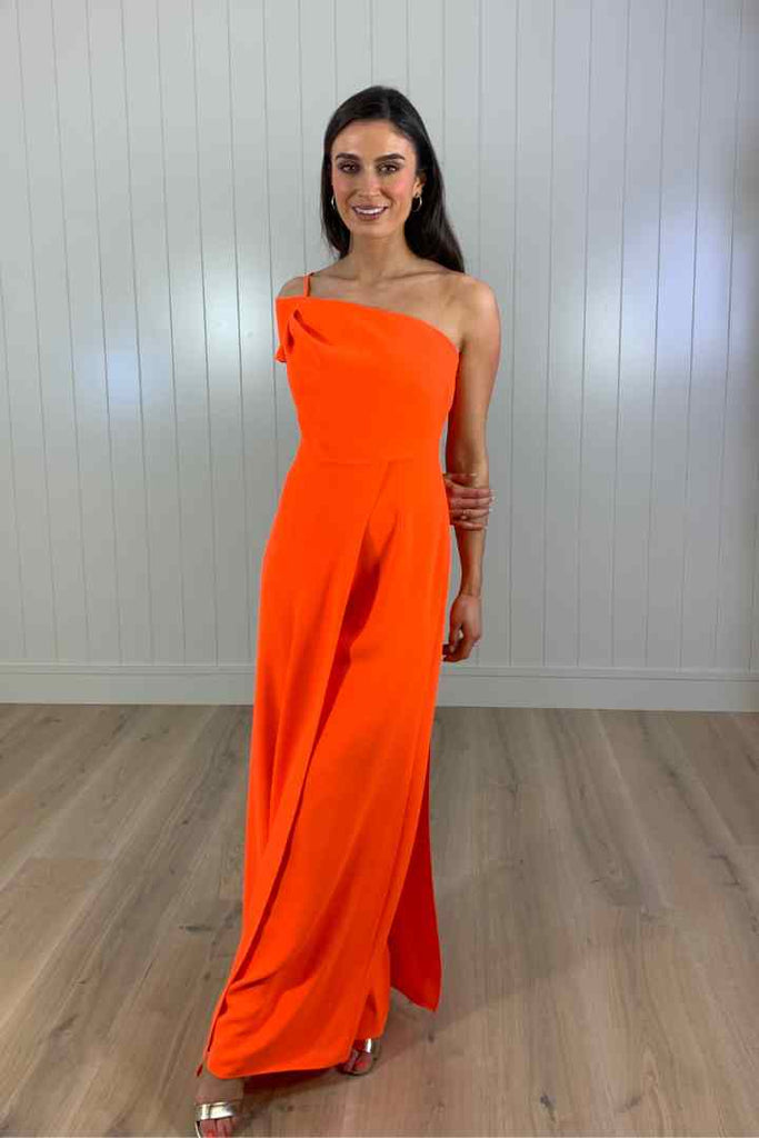 Kameya One Shoulder Overlay Jumpsuit