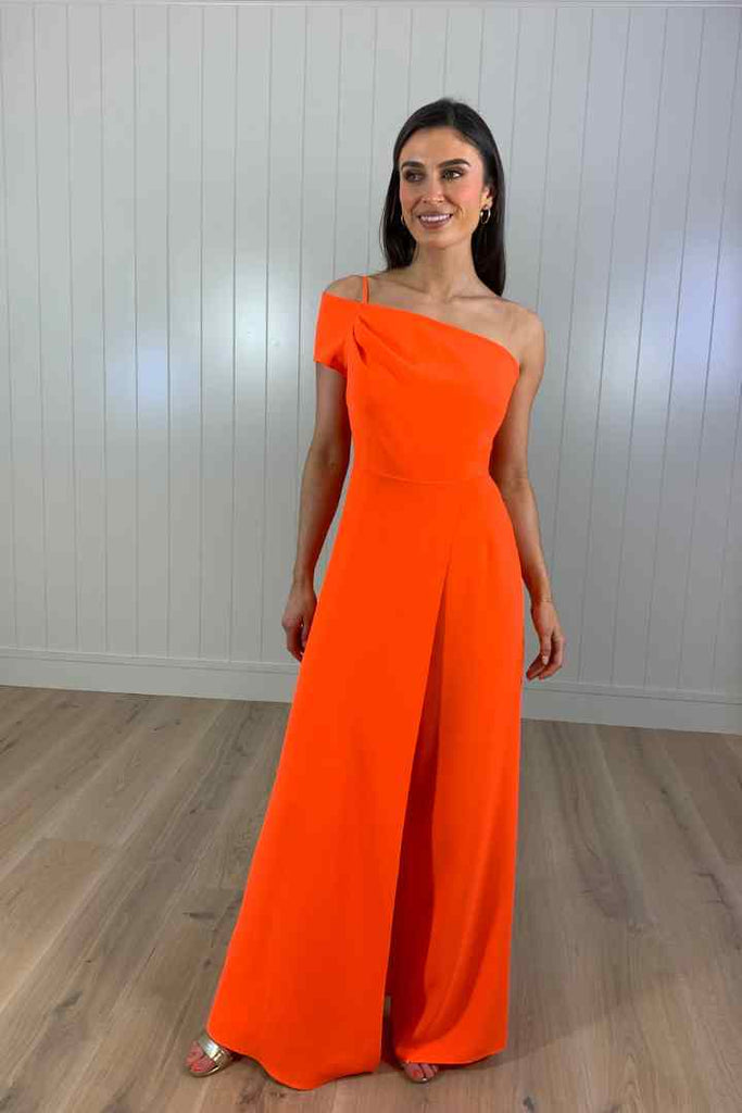Kameya One Shoulder Overlay Jumpsuit