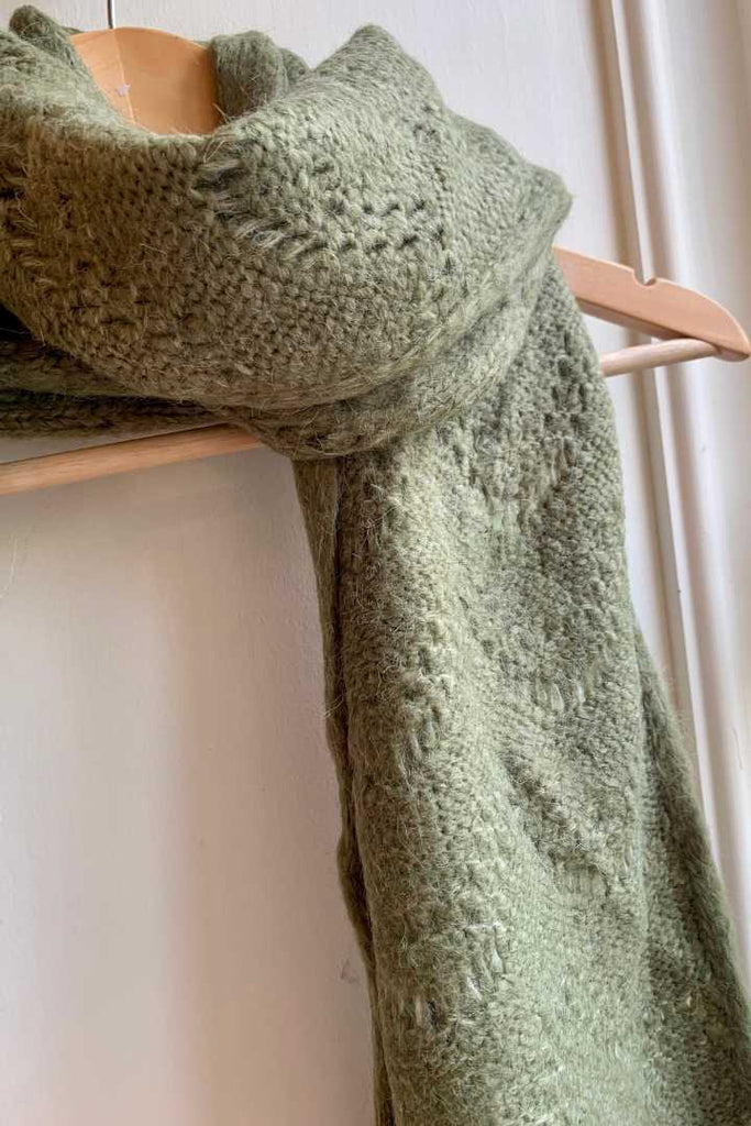 Pieces Bibi Long Scarf Khaki OS