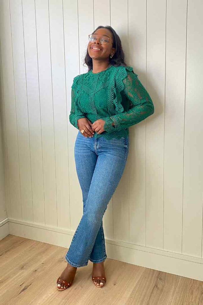 Pari Feminine Lace Blouse