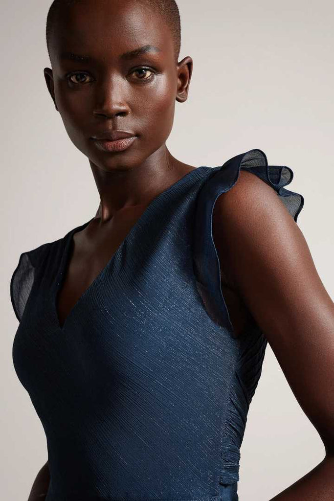 Ted Baker Clothing Laurae Bias Cut Maxi Dress With Ruffle Detail