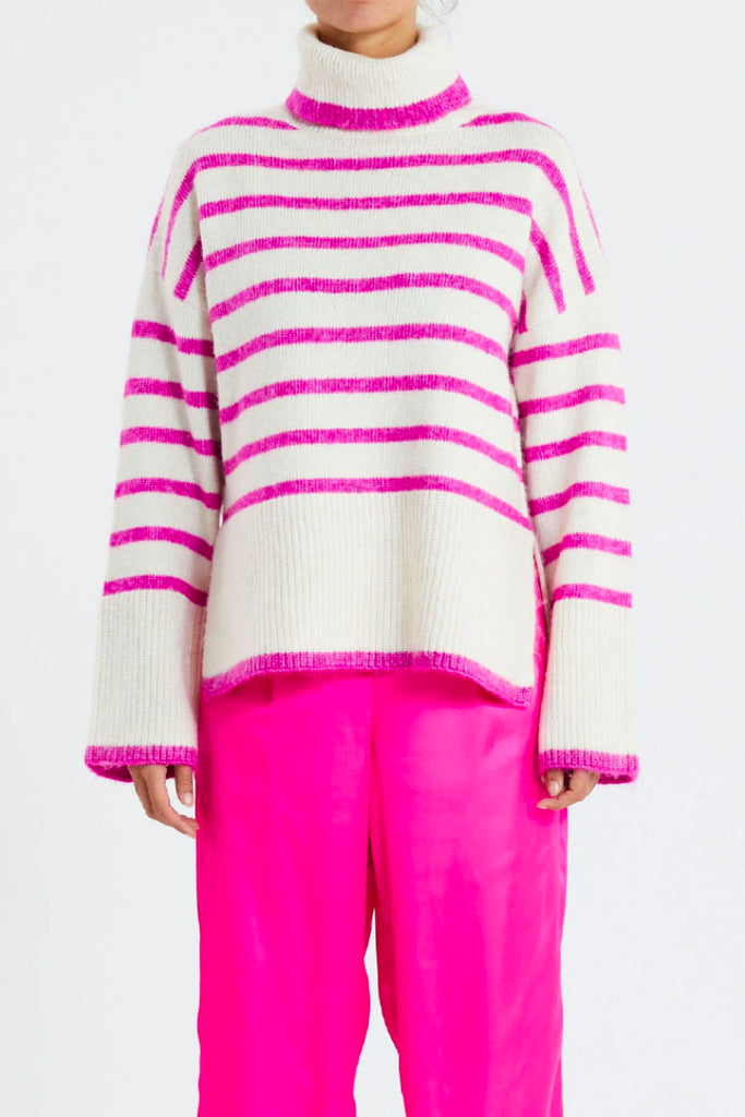 Lollys laundry Avalon Turtleneck Jumper Pink