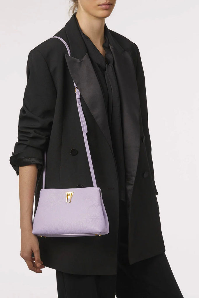 Coccinelle Beat Grained Leather Clutch Bag