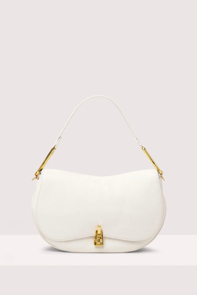Coccinelle Bottalatino Leather Handbag Cream OS