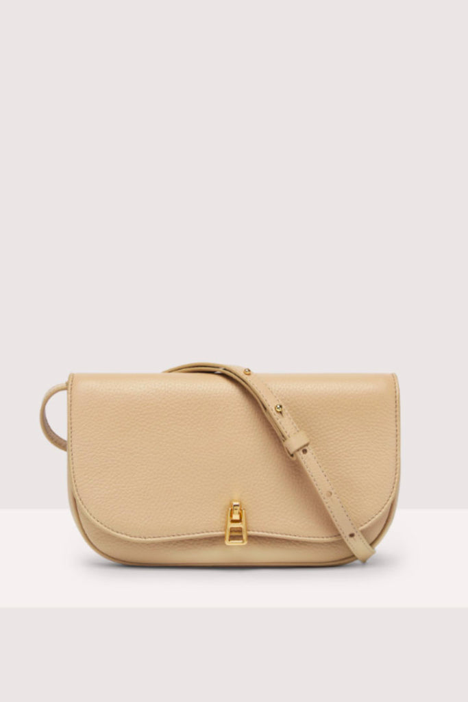 Coccinelle Grained Leather Mini Bag Beige OS