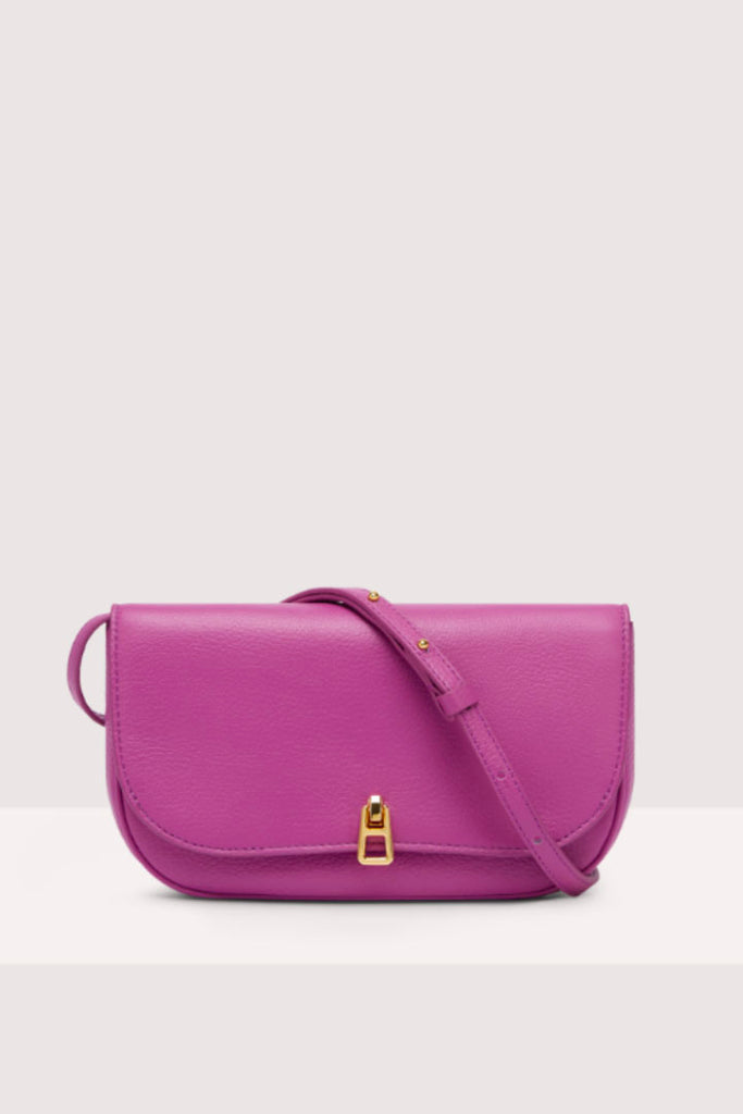 Coccinelle Grained Leather Mini Bag Purple OS