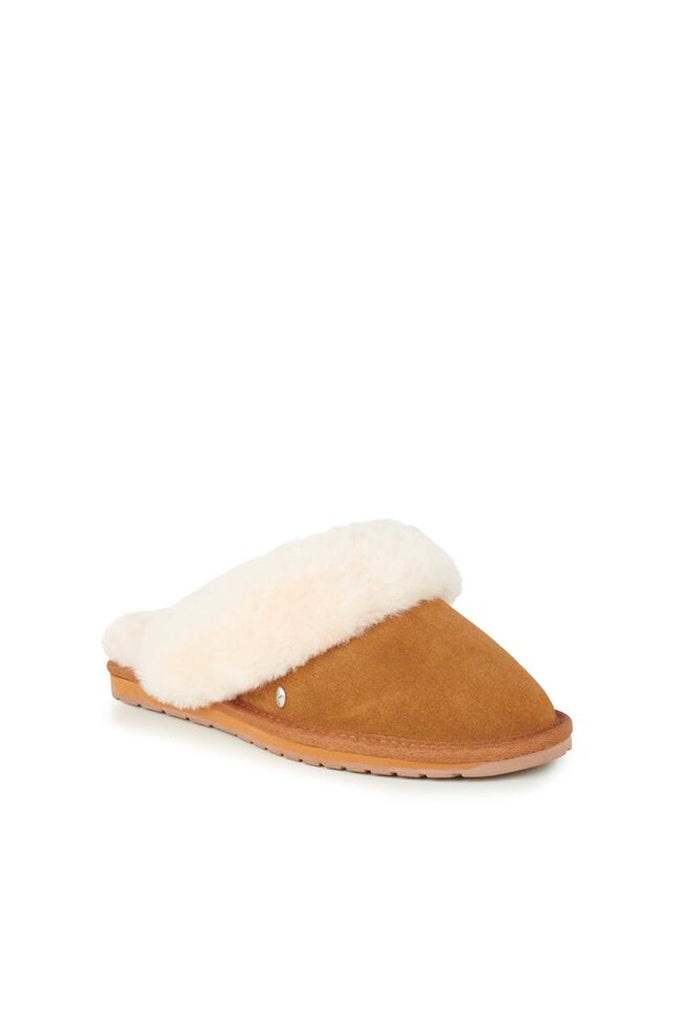 EMU Jolie Mule Suede Slipper Tan