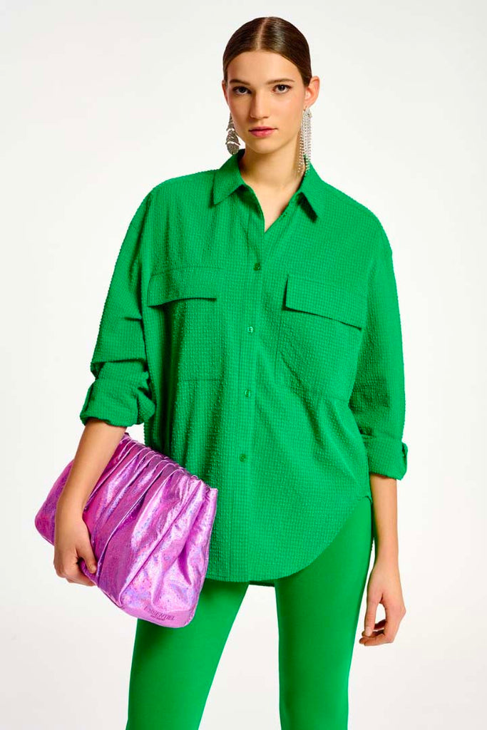 Essential Antwerp Dolivia Oversized Shirt Green