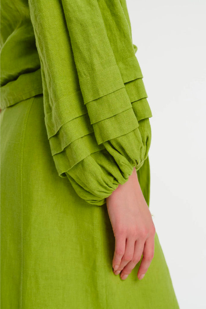 Exquise One Shoulder Linen Blouse