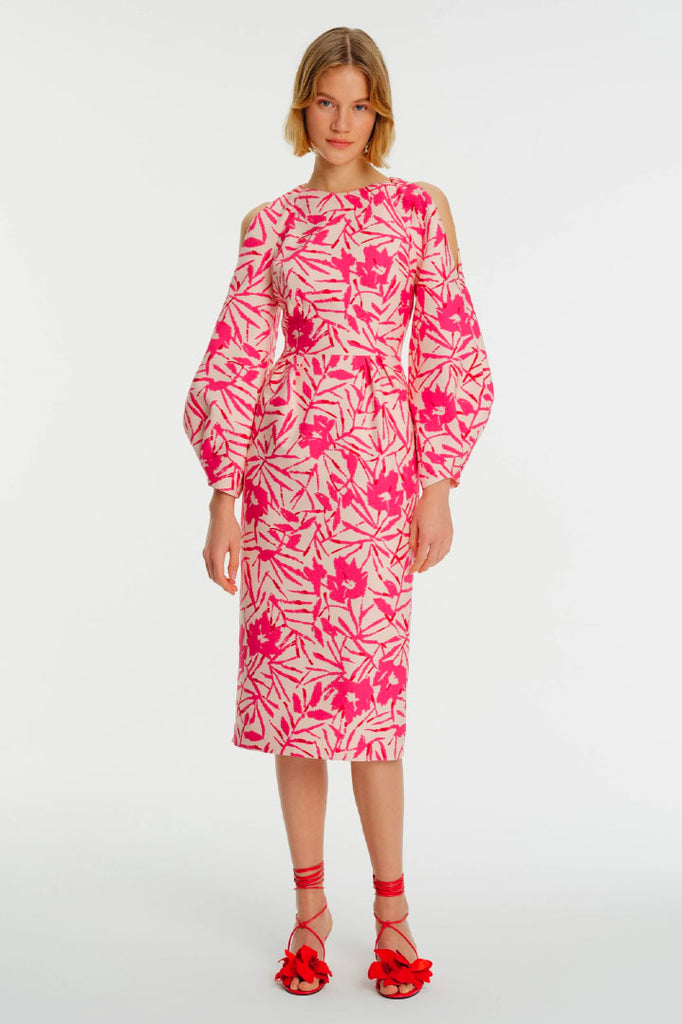 Exquise Peeka Print Dress Pink