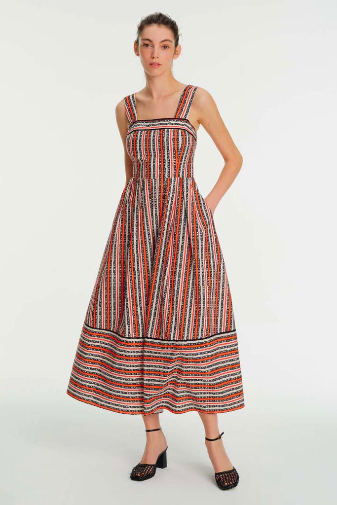 Exquise Sarah Stripe Dress Multi