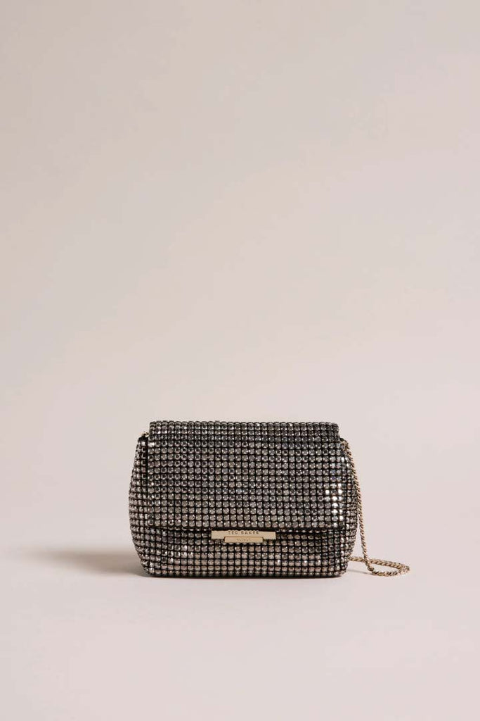 Ted Baker Accessories Gliters Crystal Mini Clutch Bag Black OS
