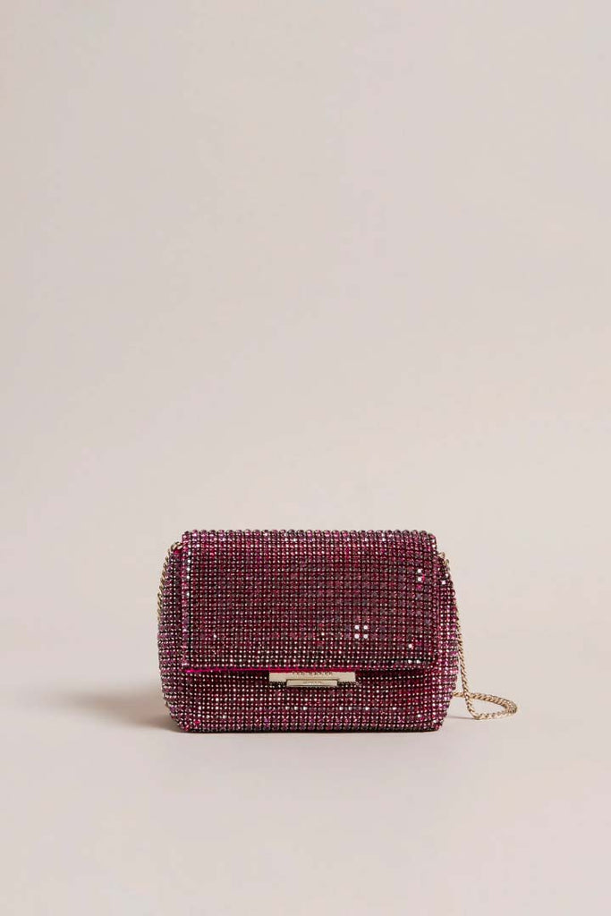 Ted Baker Accessories Gliters Crystal Mini Clutch Bag Purple OS