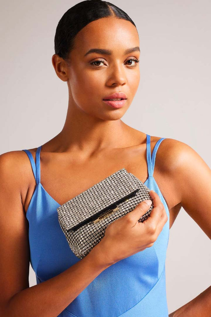 Ted Baker Accessories Gliters Crystal Mini Clutch Bag