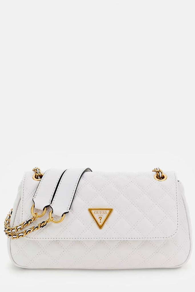 Guess Accessories Guilly Convertible Xbody Flap Bag White OS