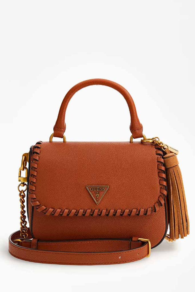 Guess Accessories Kaoma Nappa Leather Mini Handbag Tan OS