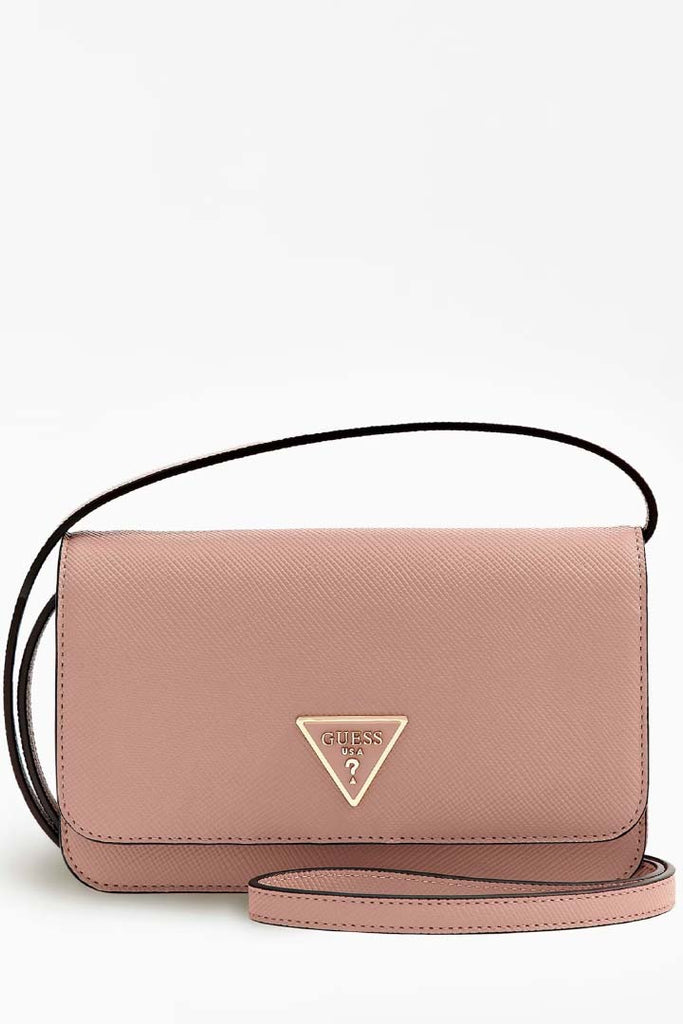 Guess Accessories Laurel Saffiano Bag With Phone Case Light Pink OS