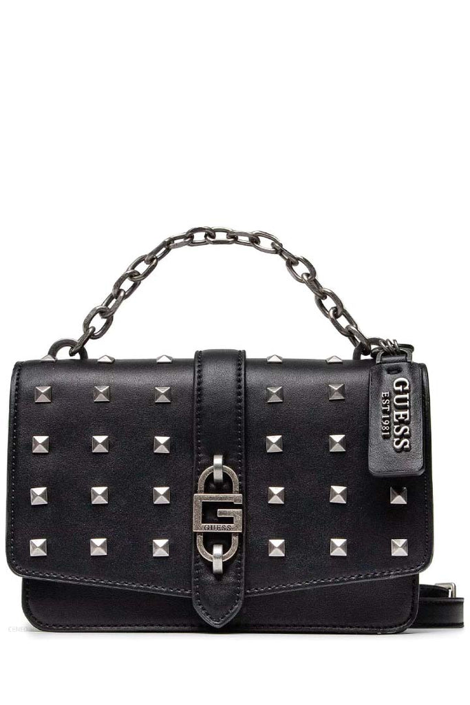 Guess Accessories Square Lux Studded Crossbody Bag Silver OS