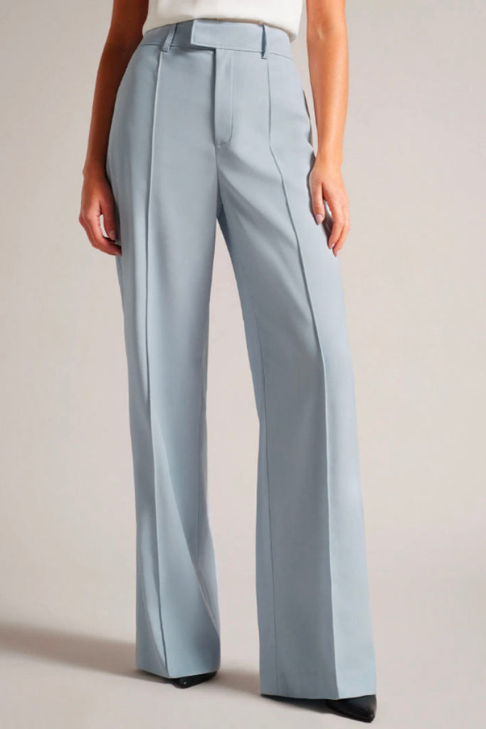 Ted Baker Clothing Hildiat High Waisted Wide Leg Trouser Blue