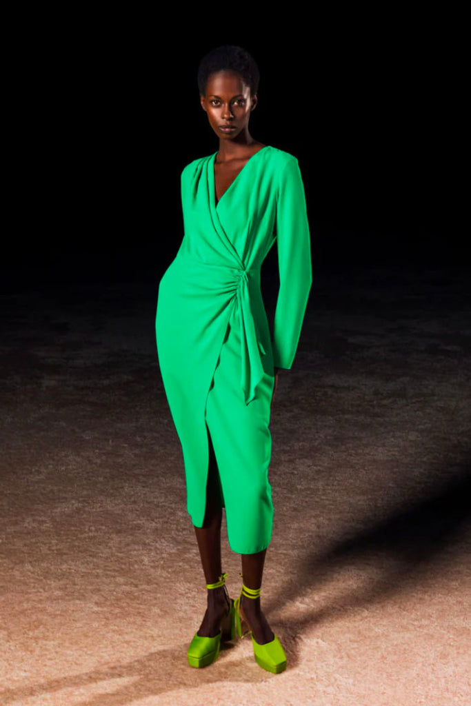 Kameya Shamrock V-neck Dress