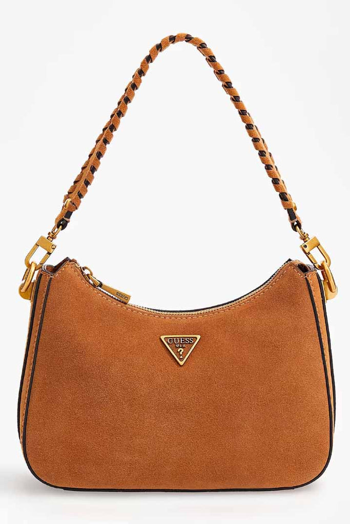 Guess Accessories Kaoma Suede Mini Shoulder Bag Tan OS