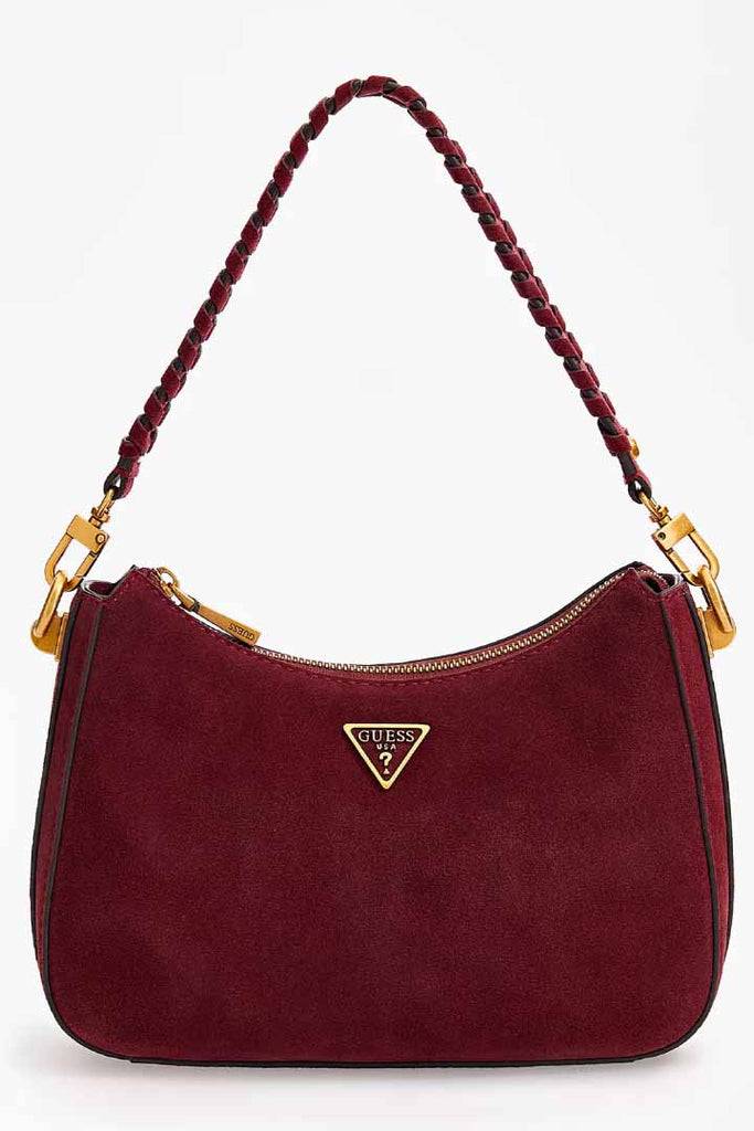 Guess Accessories Kaoma Suede Mini Shoulder Bag Burgundy Os