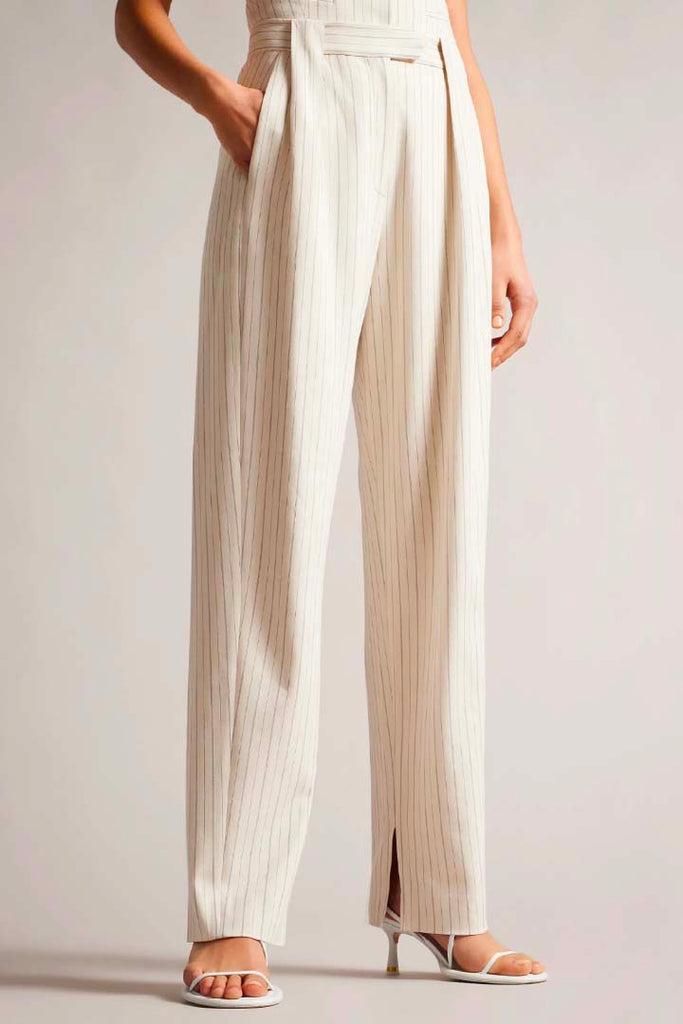 Ted Baker Clothing Killart Tailored Barrel Leg Trouser Cream